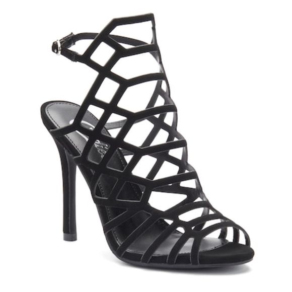 Candie's Shoes - Candies Black Caged High Heel Pumps